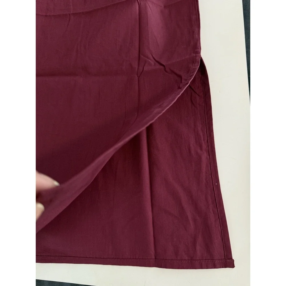 STS Sail to Sable 100% Cotton Maroon Caftan Dress XS Resort Preppy NWT $188 - Picture 8 of 15